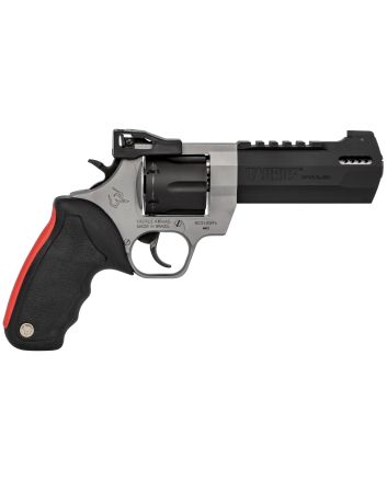 Taurus 2440055RH Raging Hunter44 Rem Mag 6rd 5.12" Matte Black Oxide Cylinder &amp; Barrel Matte Stainless Steel Frame Black Rubber with Integrated Red Cushion InsertGrip