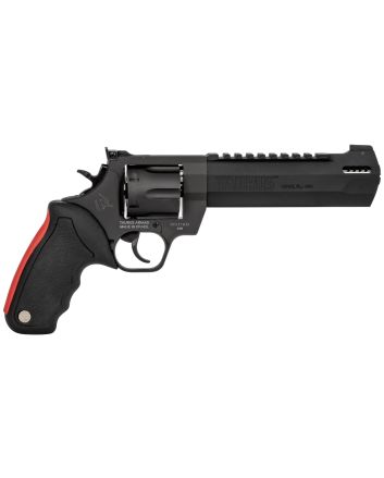 Taurus 2440061RH Raging Hunter44 Rem Mag 6rd 6.75" Matte Black Oxide Steel Black Rubber with Integrated Red Cushion Insert Grip