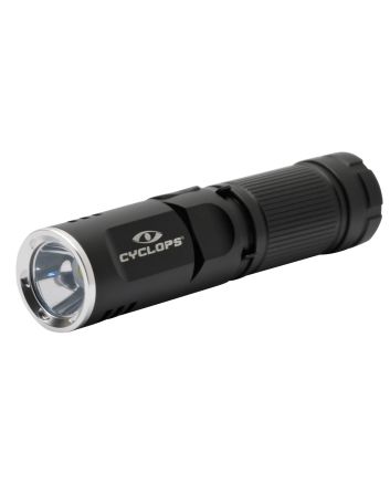 Cyclops CYCFLX400 FLX400 LED FlashlightBlack Anodized 160/400 Lumens White LED