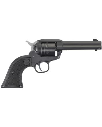 Ruger 2002 Wrangler22 LR 6 Shot 4.62" Black Cerakote, Black Cerakote Aluminum Frame &amp; Cylinder Black Checkered Polymer Grips
