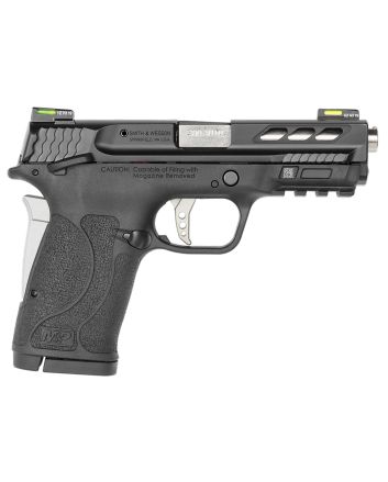 Smith &amp; Wesson 12718 Performance Center M&amp;P Shield EZ M2.0 380 ACP 3.80" 8+1 Matte Black Black Armornite Stainless Steel Slide Black Polymer Grip Silver Colored Accents