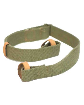 Crickett KSA803 Dog CollarGreen Canvas w/Leather Trim Adjustable