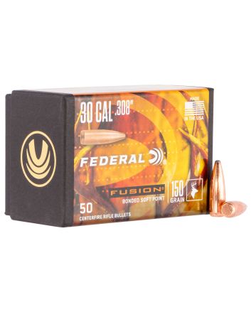 Federal FB308F1 Fusion Component30 Cal .308 150 gr Fusion Soft Point 50 Per Box/ 4 Case