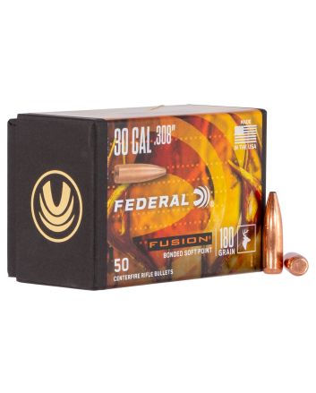 Federal FB308F4 Fusion Component30 Cal .308 180 gr Fusion Soft Point 50 Per Box/ 4 Case