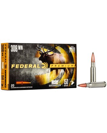 Federal P308S Premium308Win 150gr Nosler Partition 20 Per Box/10 Case