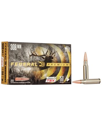 Federal P308V Premium308Win 150gr Barnes TSX 20 Per Box/10 Case