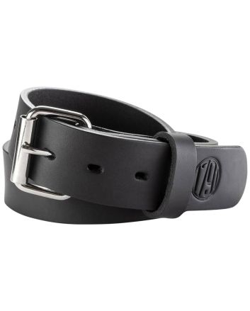 1791 Gunleather BLT013842SBLA 01Gun Belt Stealth Black Leather 38/42 1.50" Wide Buckle Closure