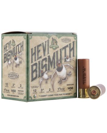 HEVI-Shot HS14002 HEVI-Bismuth12Gauge 3" 1 3/8oz Bismuth 2Shot 25 Per Box/10 Case
