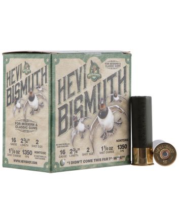 HEVI-Shot HS16702 HEVI-Bismuth16Gauge 2.75" 1 1/8oz Bismuth 2Shot 25 Per Box/10 Case