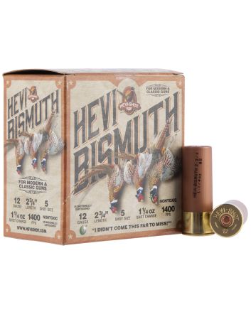 HEVI-Shot HS14715 HEVI-Bismuth Upland 12Gauge 2.75" 1 1/4oz Bismuth 5Shot 25 Per Box/10 Case