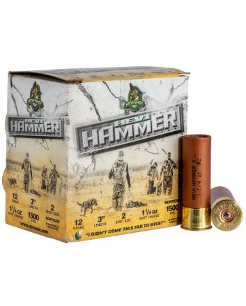 HEVI-Shot HS28002 HEVI-Hammer12Gauge 3" 1 1/4oz 2Shot 25 Per Box/10 Case