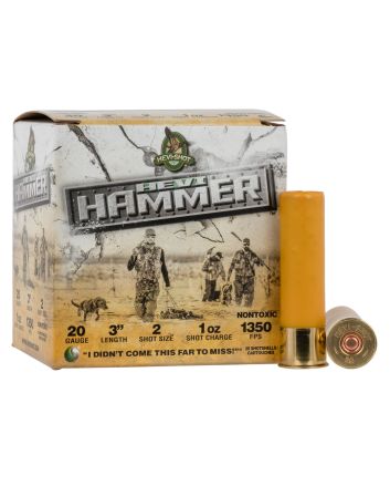 HEVI-Shot HS29002 HEVI-Hammer20Gauge 3" 1oz 2Shot 25 Per Box/10 Case