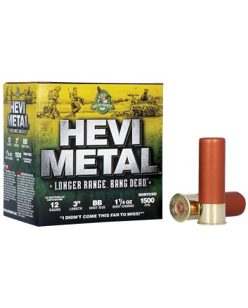 HEVI-Metal HS38088 HEVI-Metal Longer Range 12Gauge 3" 1 1/4oz BBShot 25 Per Box/10 Case