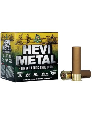HEVI-Metal HS38588 HEVI-Metal Longer Range 12Gauge 3.50" 1 1/2oz BBShot 25 Per Box/10 Case
