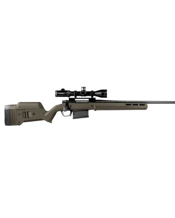 Magpul MAG483-ODG Hunter 700 Stock Fixed with Aluminum Bedding &amp; Adjustable Comb OD Green Synthetic for Remington 700 LA
