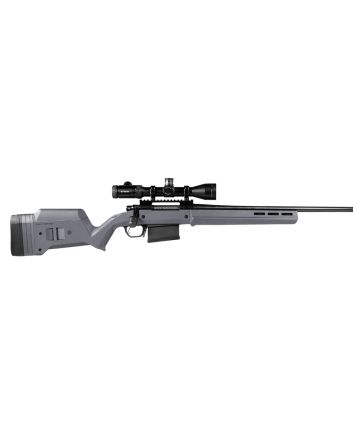 Magpul MAG483-GRY Hunter 700 Stock Fixed with Aluminum Bedding &amp; Adjustable Comb Stealth Gray Synthetic for Remington 700 LA