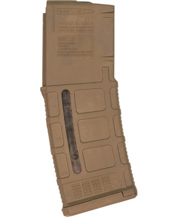 Magpul MAG556-MCT PMAG GEN M3 30rd Detachable w/Capacity Window 223 Rem/5.56x45mm NATO Fits AR-15/M16/M4 Coyote Tan Polymer