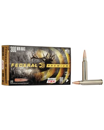 Federal P300WP Premium300WinMag 180gr Barnes TSX 20 Per Box/10 Case
