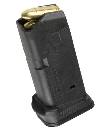 Magpul MAG674-BLK PMAG GL9 12rd 9mm Luger Compatible w/Glock 26 Black Polymer