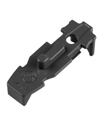 Magpul MAG803-BLK Tactile Lock-Plate Type 1 Made of Polymer w/ Black Finish &amp; 1/8" Single Ridge for PMAG 10/20/30 AR/M4 GEN M3/300 B GEN M3 Floor Plates/5 Per Pack