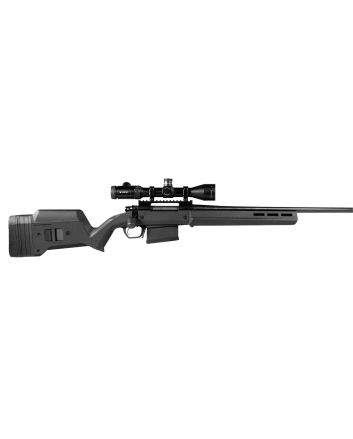Magpul MAG931-BLK Hunter American Stock Fixed with Aluminum Bedding &amp; Adjustable Comb Black Synthetic for Ruger American SA