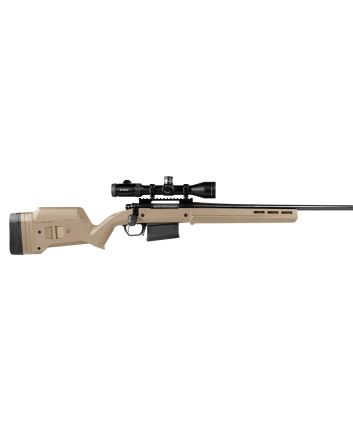 Magpul MAG931-FDE Hunter American Stock Fixed with Aluminum Bedding &amp; Adjustable Comb Flat Dark Earth Synthetic for Ruger American SA