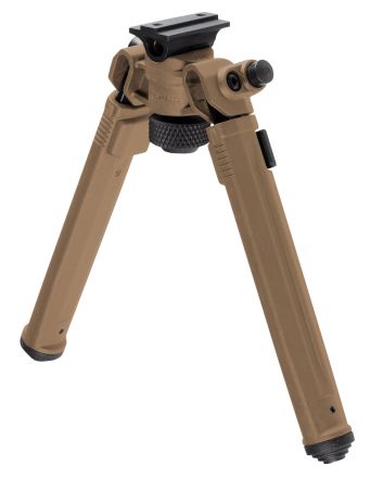 Magpul MAG951-FDE Bipodmade of Aluminum with Flat Dark Earth Finish, ARMS 17S-Style Attachment, 6.80-10.30" Vertical Adjustment &amp; Rubber Feet for AR-Platform