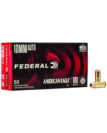 Federal AE10A American Eagle Handgun 10mmAuto 180gr Full Metal Jacket 50 Per Box/20 Case