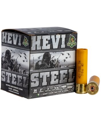 HEVI-Shot HS62003 HEVI-Steel20Gauge 3" 7/8oz 3Shot 25 Per Box/10 Case