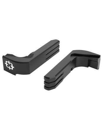 Cross Armory CRGMCBK Mag CatchExtended Compatible w/Glock Gen1-3/P80 Black Anodized Aluminum