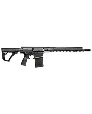 Daniel Defense 0215707258047 DD5 V3 7.62x51mm NATO 16" 20+1 Black Hard Coat Anodized Black Phosphate 6 Position w/SoftTouch Overmolding Stock Black Polymer Grip