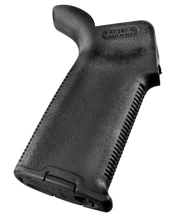 Magpul MAG416-BLK MOE+ Grip Black Polymer w/OverMolded Rubber Textured Finish Fits AR-15/AR-10/M16/M4/M110/SR25