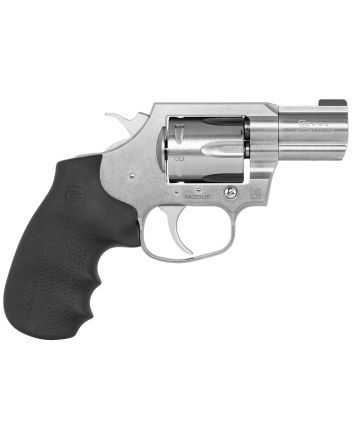 Colt Mfg KCOBRASB2BBS King Cobra Carry 357 Mag 6 Shot 2" DA/SA Brushed Stainless Steel Barrel, Cylinder &amp; Frame, Black Hogue Rubber w/Finger Grooves Grip