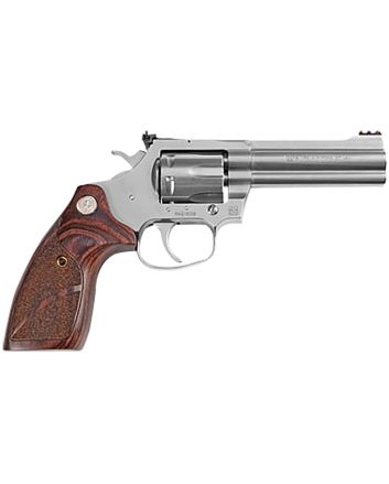Colt Mfg KCOBRASB4TS King Cobra Target 357 Mag 6 Shot 4.25" Matte Stainless Barrel, Cylinder &amp; Steel Frame. Altamont Wood Grip