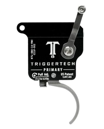 TriggerTech R7LSBS14TBC PrimarySingle-Stage Traditional Curved Trigger with 1.50-4 lbs Draw Weight for Remington 700 Left