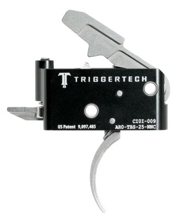TriggerTech AROTBS25NNC Adaptable Primary Two-Stage Traditional Curved Trigger with 2.50-5 lbs Draw Weight for AR-15 Right