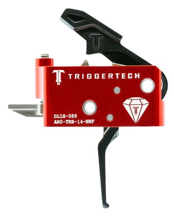 TriggerTech AROTRB14NNF DiamondTwo-Stage Flat Trigger with 1.50-4 lbs Draw Weight for AR-15 Right