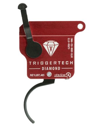 TriggerTech R70SRB02TNC Diamond Without Bolt Release Single-Stage Traditional Curved Trigger with 0.30-2 lbs Draw Weight for Remington 700 Right