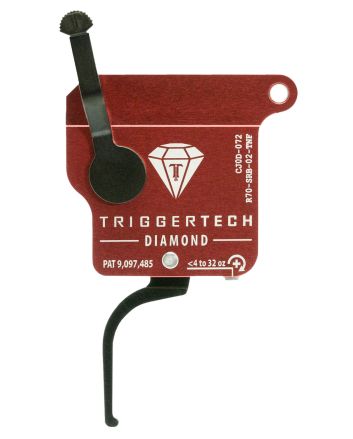 TriggerTech R70SRB02TNF Diamond Without Bolt Release Single-Stage Flat Trigger with 0.30-2 lbs Draw Weight for Remington 700 Right