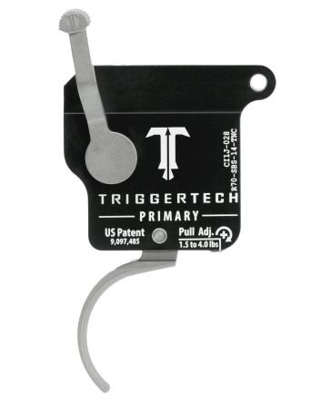 TriggerTech R70SBS14TNC Primary Without Bolt Release Single-Stage Traditional Curved Trigger with 1.50-4 lbs Draw Weight for Remington 700 Right