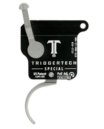 TriggerTech R70SBS13TNC Special Without Bolt Release Single-Stage Traditional Curved Trigger with 1-3.50 lbs Draw Weight for Remington 700 Right