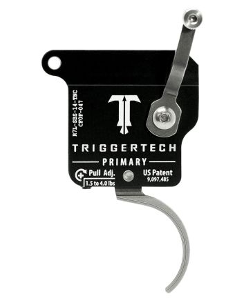 TriggerTech R7LSBS14TNC Primary Without Bolt Release Single-Stage Traditional Curved Trigger with 1.50-4 lbs Draw Weight for Remington 700 Left