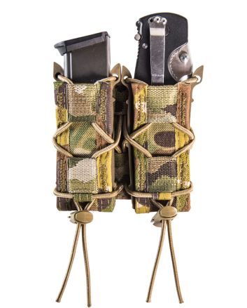 High Speed Gear 13PT12MC TACO Mag Pouch Double MultiCam Nylon Belt Compatible w/ Pistol
