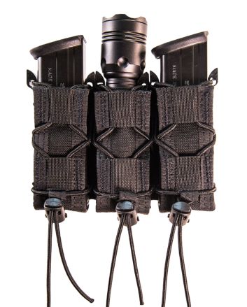 High Speed Gear 13PT13BK TACO Mag Pouch Triple Black Nylon Belt Compatible w/ Pistol