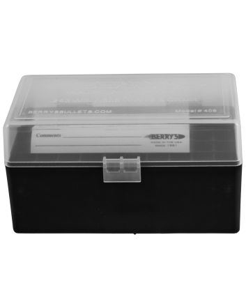 Berry's 79314 Ammo Box243/308Win Clear/Black Polypropylene 50rd