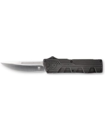 CobraTec Knives SWCTLWDNS Lightweight3.25" OTF Drop Point Plain D2 Steel Blade/Stonewashed Aluminum Handle Includes Pocket Clip