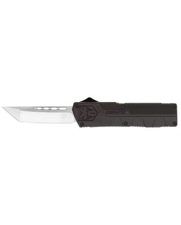 CobraTec Knives BCTLWTNS Lightweight3.25" OTF Tanto Plain D2 Steel Blade/Black Aluminum Handle Includes Pocket Clip