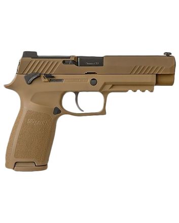 Sig Sauer 320F9M17MSMA P320 M17 *MA Compliant 9mm Luger Caliber with 4.70" Barrel, 10+1 Capacity, Overall Coyote PVD Finish Stainless Steel, Picatinny Rail Frame, Serrated Slide &amp; Polymer Grip