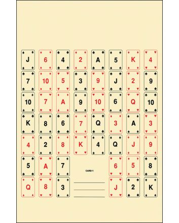 Action Target CARD1100 Entertainment52 Playing Cards Paper 22.50" x 24" Multi-Color 100 Per Box
