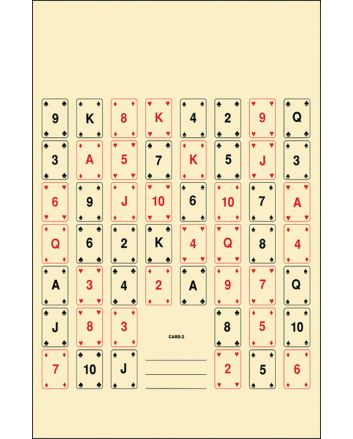 Action Target CARD2100 Entertainment52 Playing Cards Paper 22.50" x 24" Multi-Color 100 Per Box
